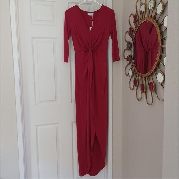 Lovers + Friends Sundance Maxi Dress Raspberry Size S NWT - Picture 2 of 11